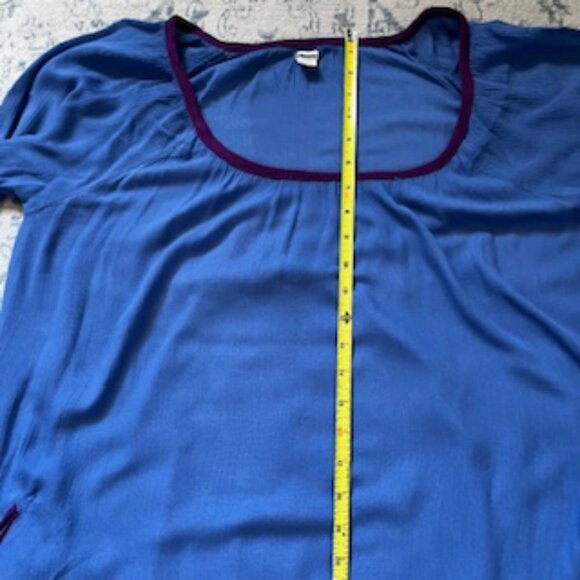 🧡3/15 Roxy Blue Purple Swim Cover Up Two Pockets Women's L - Picture 5 of 13